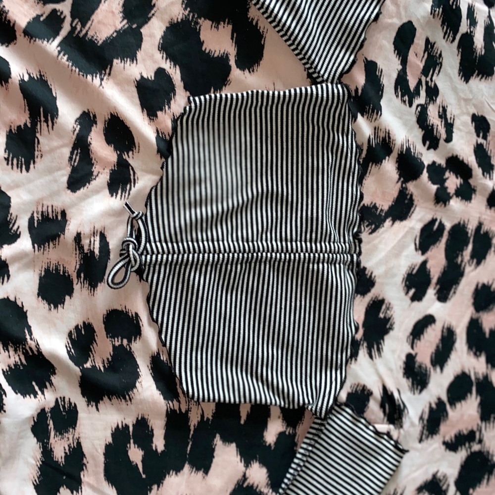 Striped Halter top/crop top